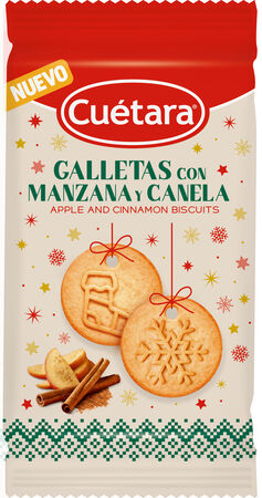 Galleta de Navidad de manzana y canela Cu&eacute;tara 157gr
