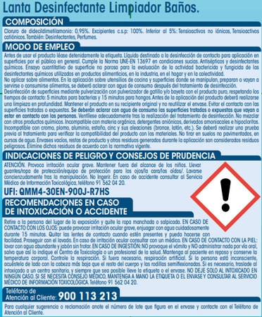Desinfectante ba&ntilde;o Spray Lanta 750 ml