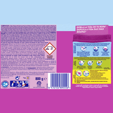 Vanish Multipoder Quitamanchas polvo multibeneficio para la ropa elimina olores y potenciador del lavado 400g