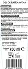 Gel de ba&ntilde;o Bodyplus 750 ml avena