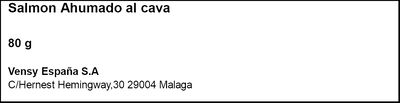 Salmón ahumado al cava Skandia 80g