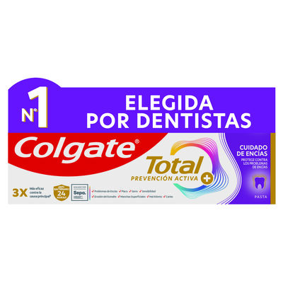 Pasta de Dientes Colgate Total Prevenci&oacute;n Activa + Cuidado de Enc&iacute;as 75ml