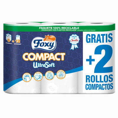 Papel Higiénico Foxy Compact Ultrasoft 4+2 rollos