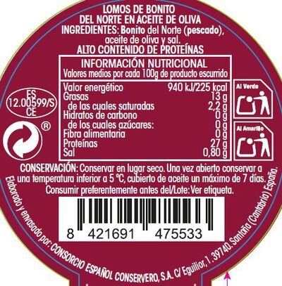 Bonito del norte en aceite de oliva Alipende 260g