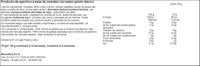 Tortitas nackis Bicentury 70g jamon ib&eacute;rico
