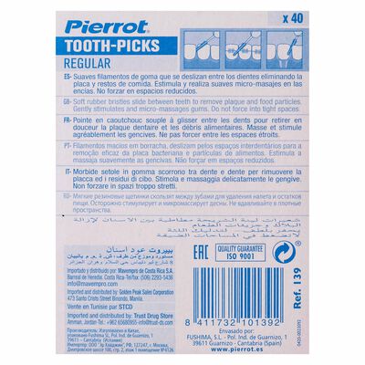 Palillo interdental Pierrot 40 uds regular