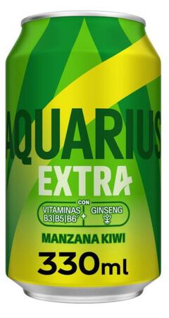 Bebida isotónica extra lata sabor manzana y kiwi Aquarius 33cl