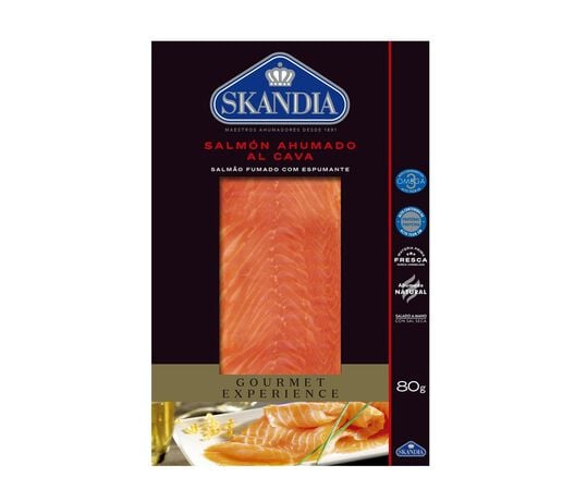 Salmón ahumado al cava Skandia 80g