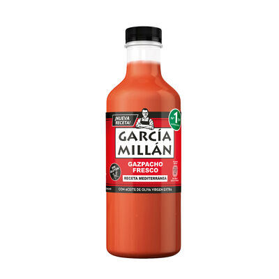Gazpacho fresco receta Mediterr&aacute;nea Garc&iacute;a MIll&aacute;n 1l