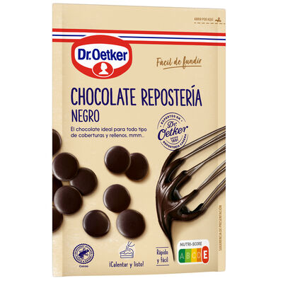 Chocolate negro para reposter&iacute;a Dr Oetker 150g