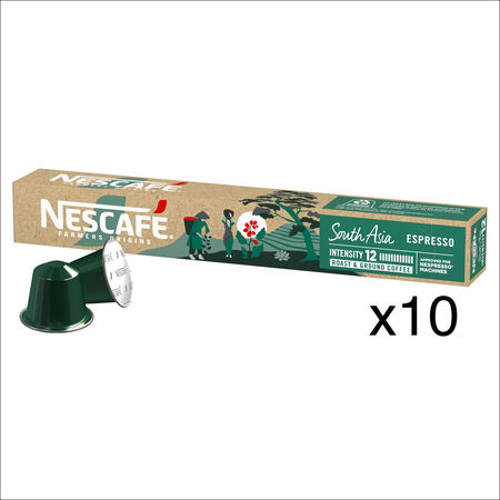 Cápsulas de café South Asia intensidad 12 Nescafé 10 cápsulas