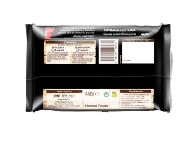 Espinacas cortadas Findus 400g