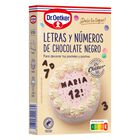 Letras y números para repostería Dr Oetker 60g chocolate