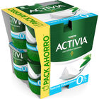 Bífidus probiótico Activia 0% pack 8 natural edulcorado