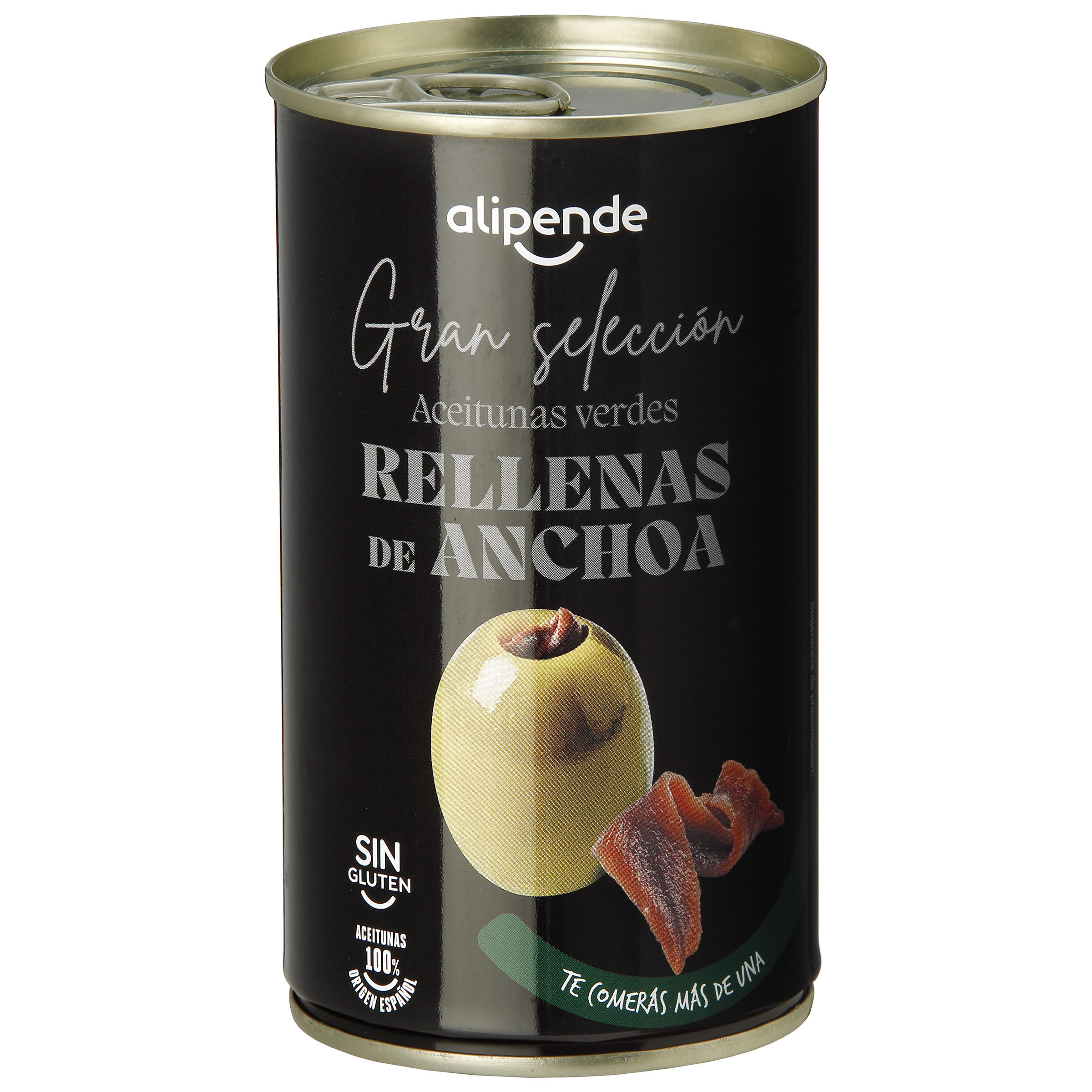 Aceitunas rellenas de anchoa Alipende 150g seleccion
