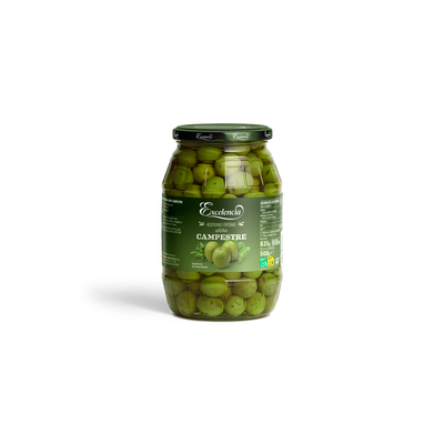 Aceituna con hueso ali&ntilde;adas estilo Campestre Excelencia 500g