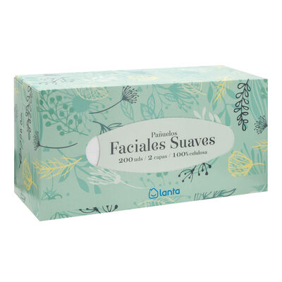 Pa&ntilde;uelos facial Lanta caja 200 uds doble capa