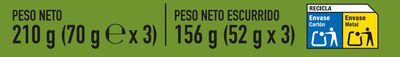 At&uacute;n claro en aceite oliva Alipende pack 3