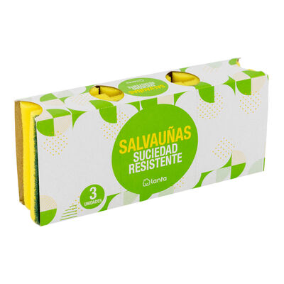 Estropajo salvauñas Lanta 3 uds