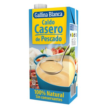 Caldo casero pescado con marisco Gallina Blanca 1l