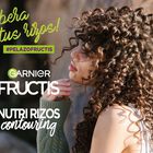 Champú fortificante Fructis 380 ml nutri-rizo para cabello rizado