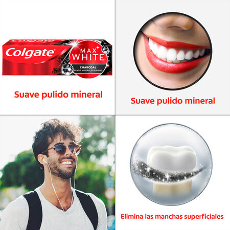 Pasta de dientes blanqueadora Colgate Max White Carbón Activado 75ml