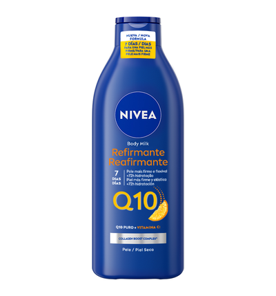 Body milk q10 Nivea 400 ml reafirmante vitamina C piel seca