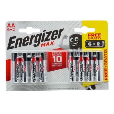 Pila Energizer AA lr06 6+2 uds