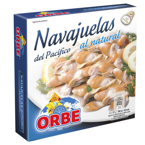 Navajuelas del Pacífico al natural Orbe 63g