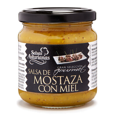Salsa asturianas 210g mostaza con miel