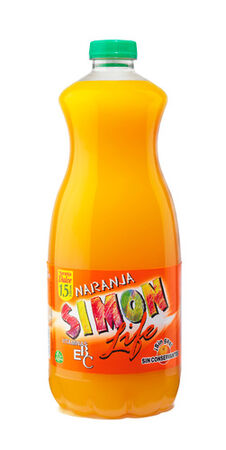 Refresco Simon Life 1,5l naranja