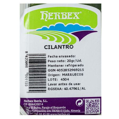 Cilantro bolsa 20g