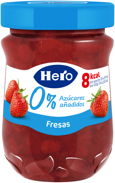 Confitura Mermelada Fresas 0% azúcar añadido Hero Diet 280g