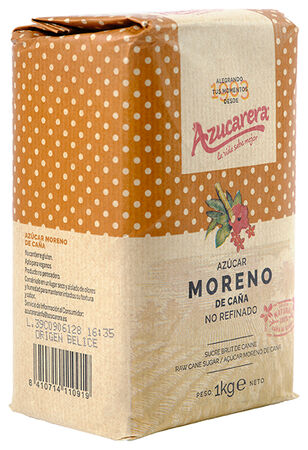 Az&uacute;car moreno de ca&ntilde;a no refinado Azucarera 1kg