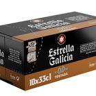 Cerveza 0,0 tostada Estrella Galicia 33 cl pack 10
