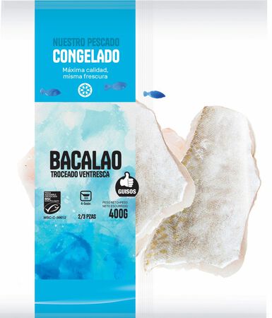 Bacalao troceado ventresca 400g