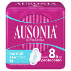 Compresas con alas Ausonia 14 uds normal