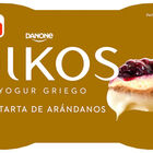 Yogur estilo griego Oikos pack 2 tarta de arándanos