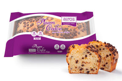 Plum cake Airos con choco chips 240g sin gluten