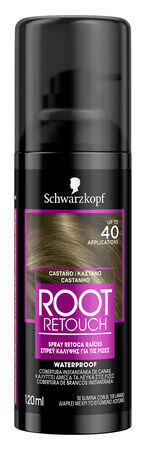 Spray retoca raíces Schwarzkopf 120ml castaño waterproof