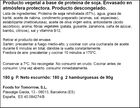 Burger vegetal con romero y perejil He&uuml;ra 180g