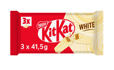 Chocolatina de chocolate blanco Kit Kat pack 3