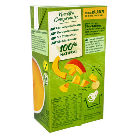 Crema calabaza con un suave toque de nata Knorr 500ml