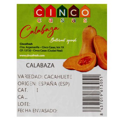 Calabaza pieza 1kg