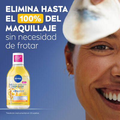 Agua micelar Nivea  400ml Serum Skin Glow