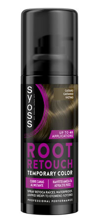 Coloración Syoss Root Retouch Spray Root Retoucher Castaño