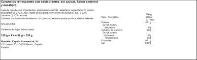 Caramelos sin az&uacute;car a&ntilde;adido Halls p4 eucalipto