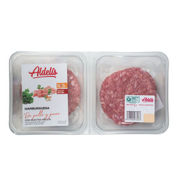 Hamburguesa de pollo y pavo Aldelis pack 4 de 80g 4 x 80 g