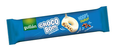 Galletas de chocolate blanco Chocobom Hoops Gullón 128g