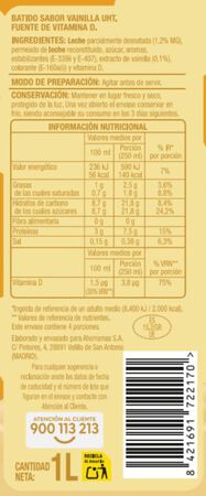 Batido Alipende 1l vainilla